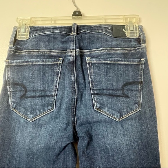 American Eagle Jeans High Rise Jegging 360 Super Stretch AEO Denim X4 Blue 0 - Picture 4 of 13